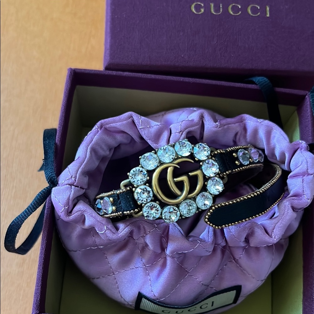 🔥 🔥 Gucci GG rhinestone choker necklace - Picture 9 of 9